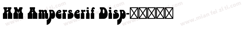 HM Amperserif Disp字体转换